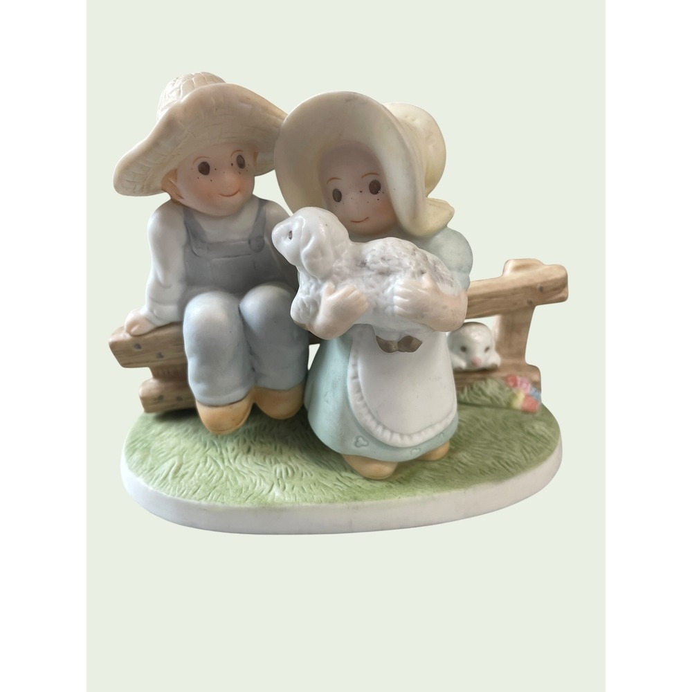 Home Interiors Figurine Circle of Friends The Lord is my Shepherd 11559 Pastel